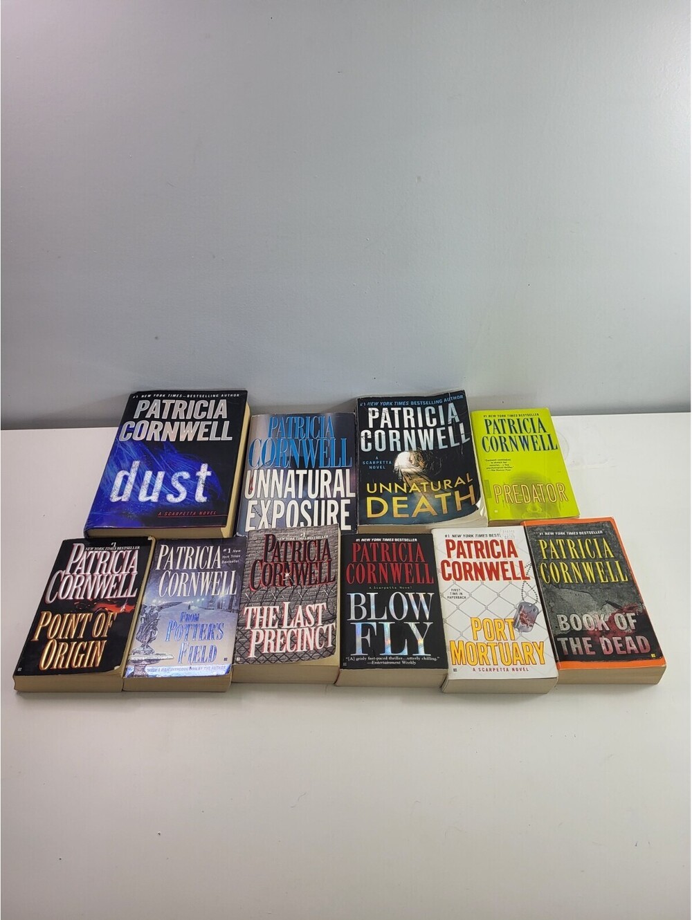 Patricia Cornwell Book Lot of 10 Kay Scarpetta Hardcover Paperback Thriller Set